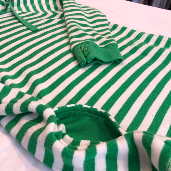 Gap Green White Stripe Hoodie Sweatshirt - Picture 13 of 16